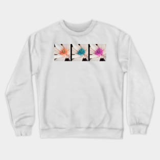 Flower Trio Pop Art Style photo art Crewneck Sweatshirt